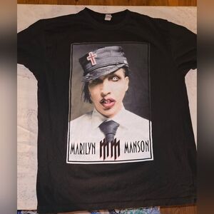 Marilyn Manson Ladies Tshirt Large